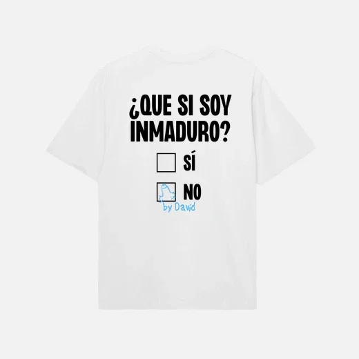 Camiseta que si soy inmaduro con nombre personalizable | laTostadora