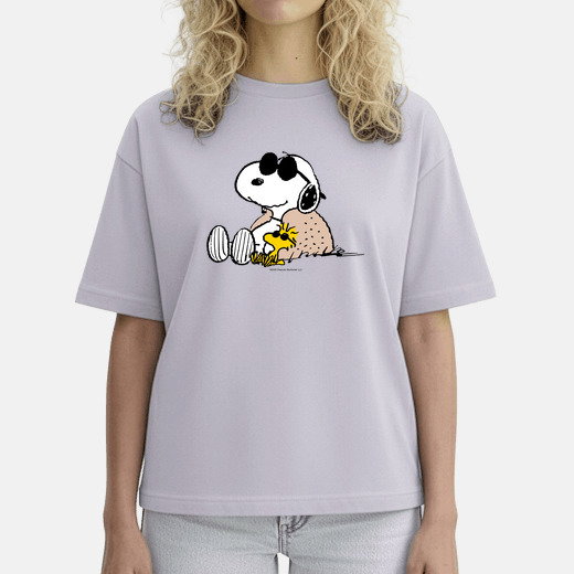 Camiseta mujer boxy snoopy soleado | laTostadora