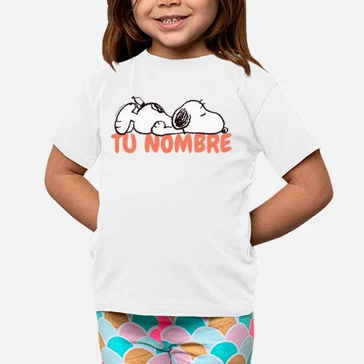 Camiseta niños snoopy con tu nombre | laTostadora
