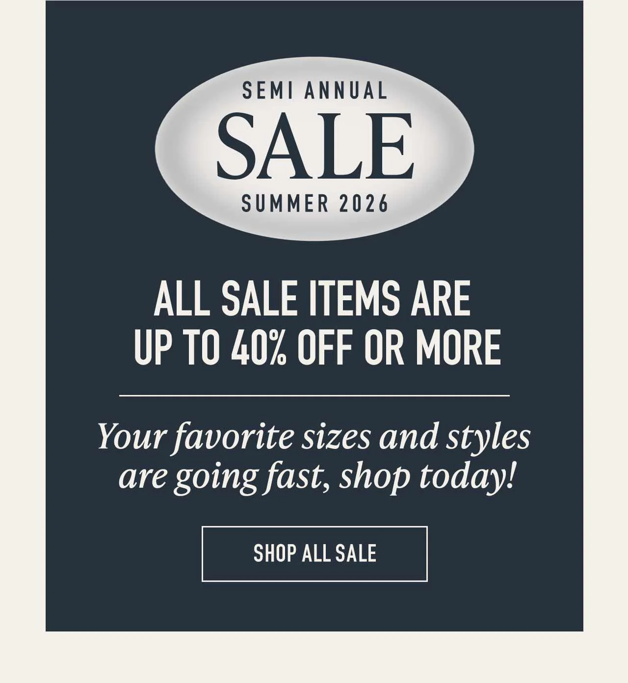 Shop the Summer Sale at Westport Big & Tall.