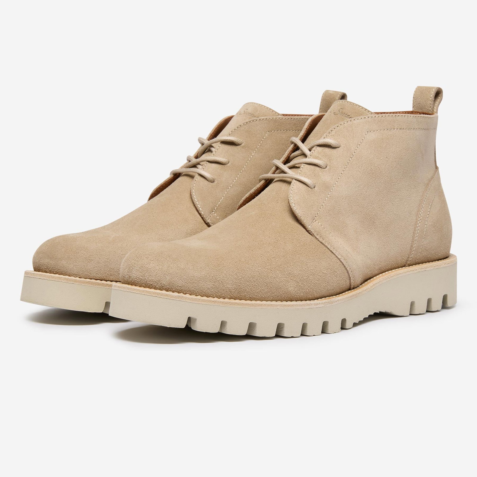 Mateus Stone Calf Suede Chukka Boots