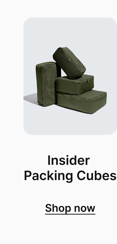 Insider Packing Cubes | Shop now