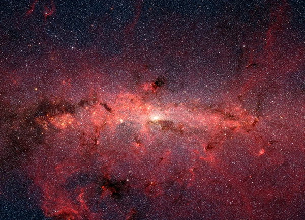 A Spitzer Space Telescope image of the Milky Way