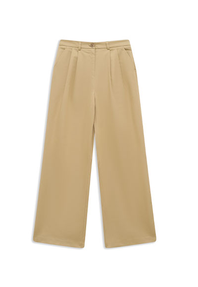 Chino mit Bundfalten im Modern Fit