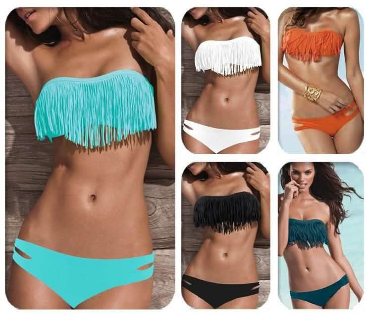 Image of 2-Piece: Fashion Fringe Bikini Swimwear