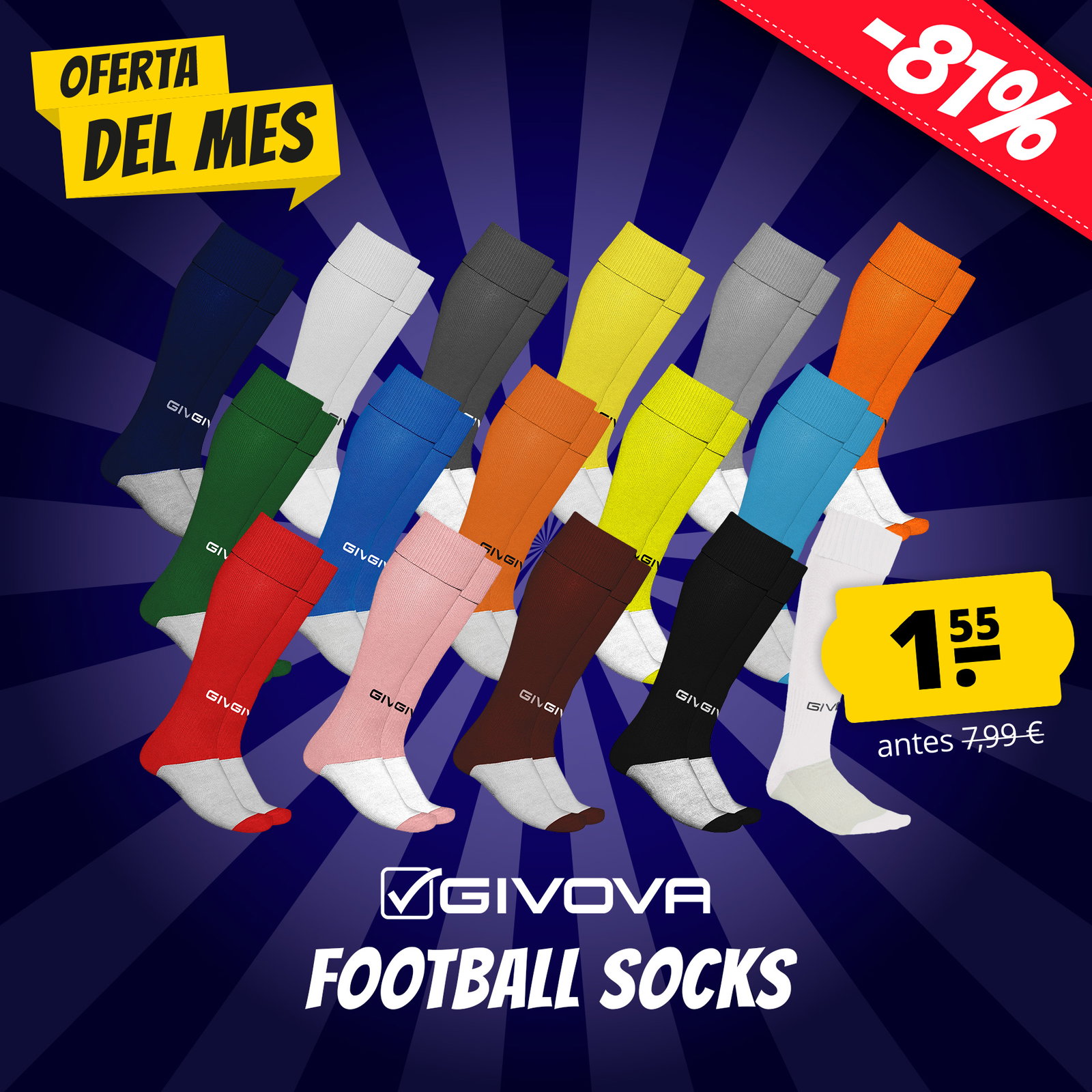 givova medias de futbol calcio