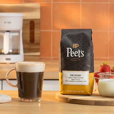 Peet's Sun Catcher with Strawberry Foam Recipe