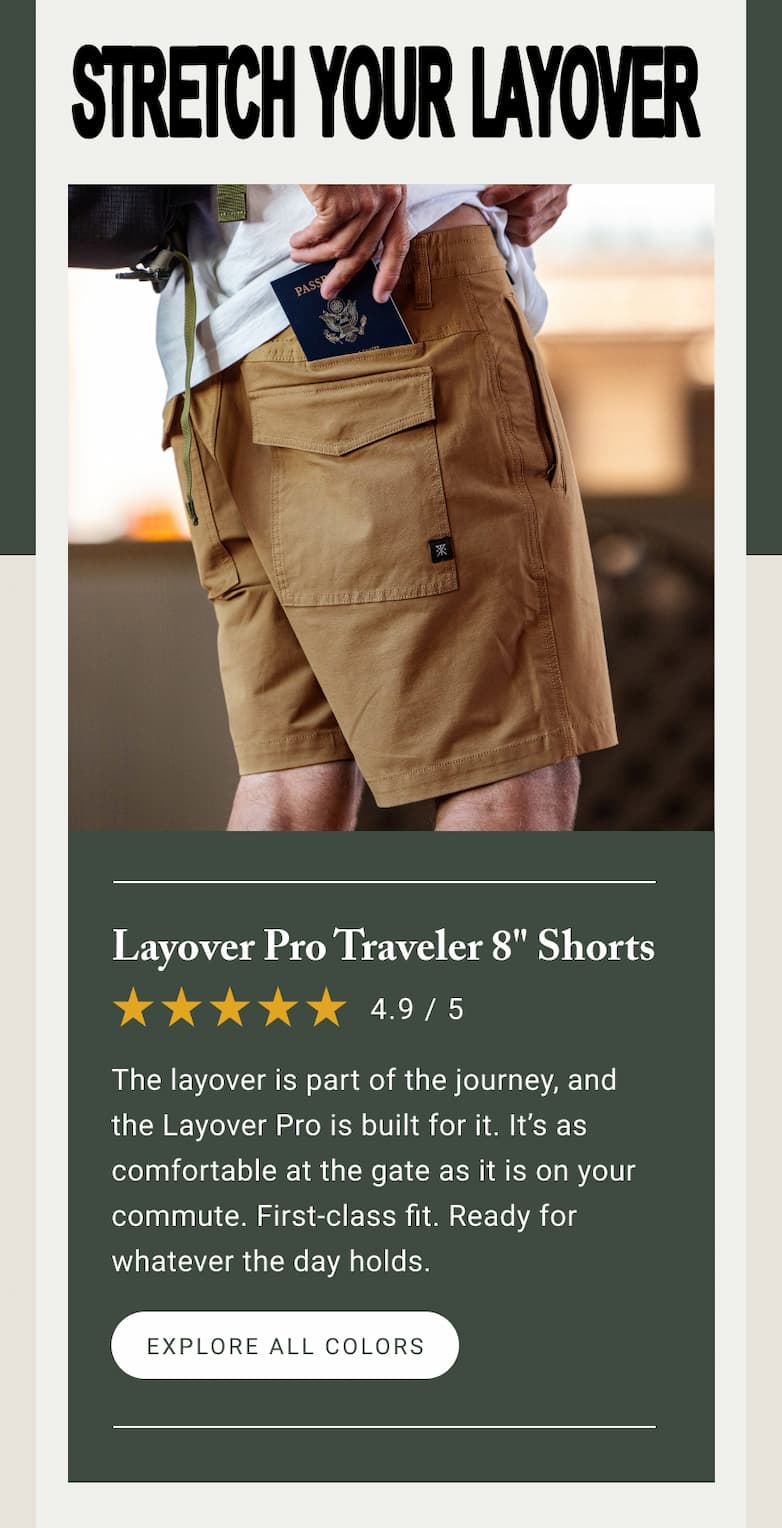 The Ultimate Travel Short