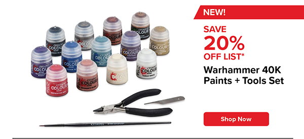 Warhammer 40k Paints and Tools Set