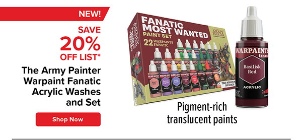 The Army Painter Warpaint Fanatic Acrylic Washes and Set