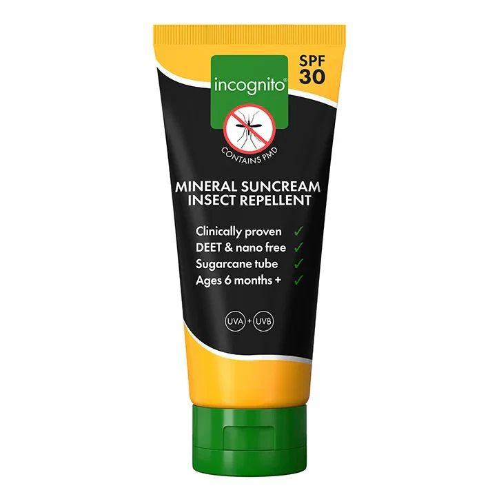 Incognito Repelente de Insectos y Protector Solar Mineral FPS 30 100ml
