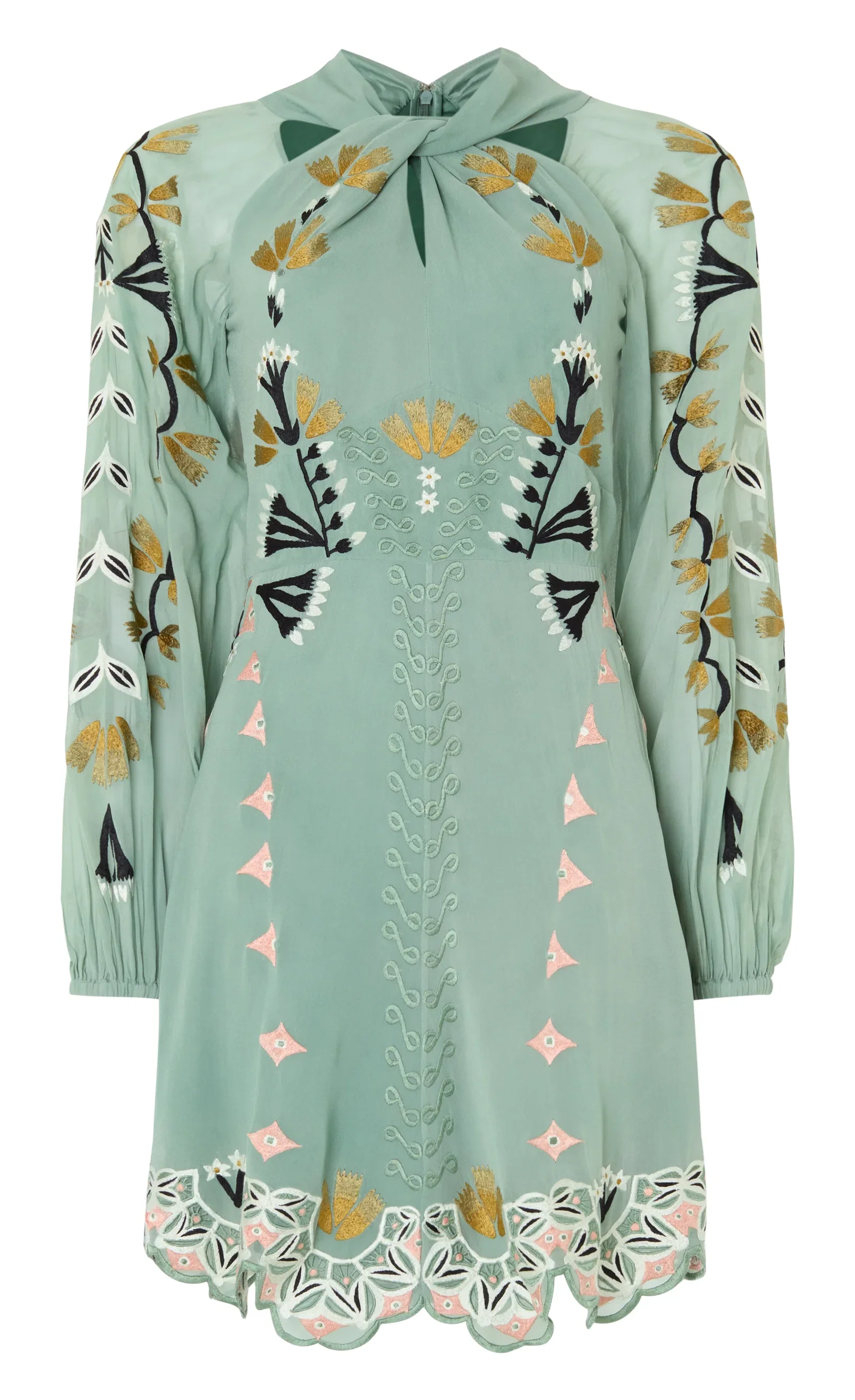 Image of Rosalba Mini Dress - Jade Green