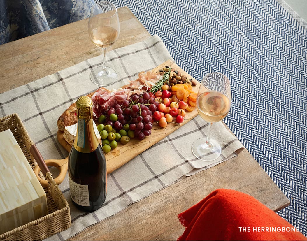Shop Herringbone Handwoven Indoor/Outdoor Rug
