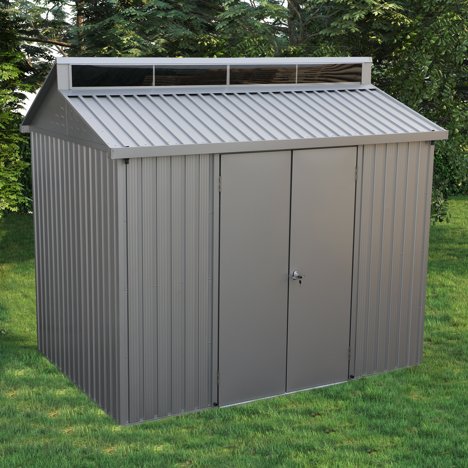 Image of BillyOh Skylight Metal Shed with Foundation Kit