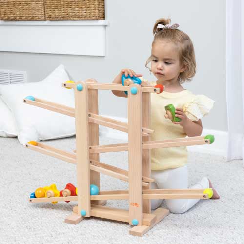 Roll 'n Go Wooden Marble Run