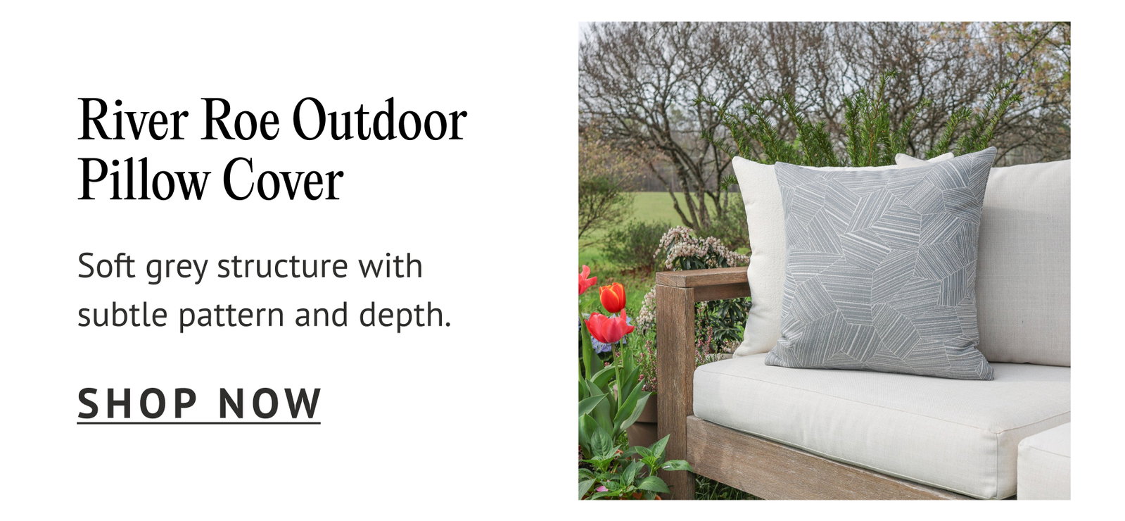 River Roe Outdoor Pillow Cover