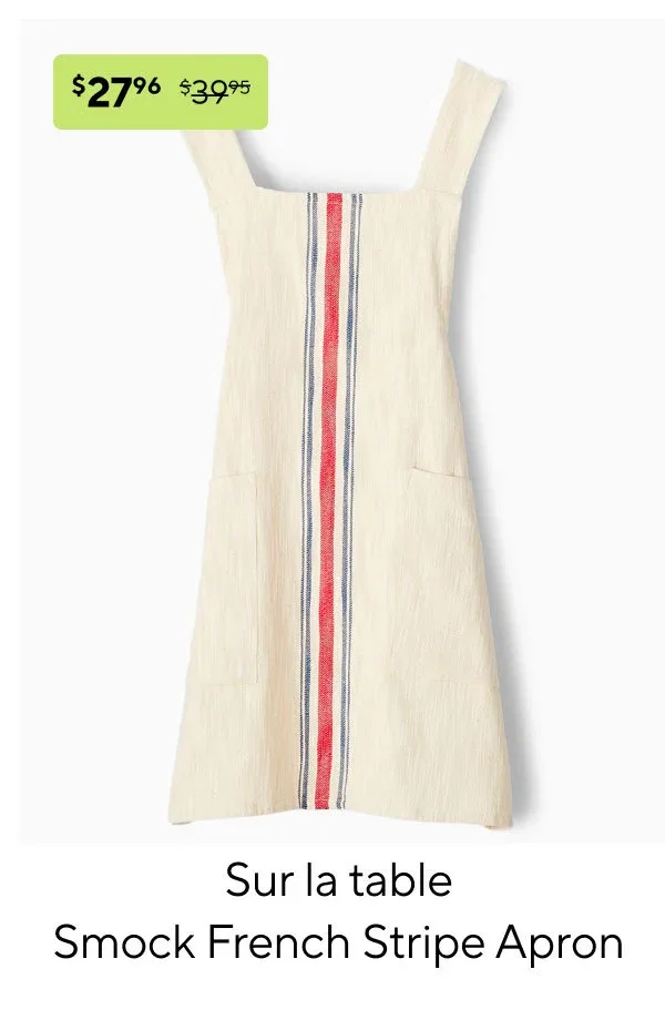 Sur la table Smock French Stripe Apron