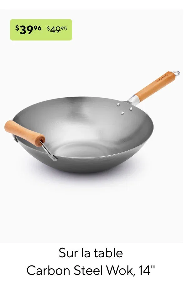 Sur la table Carbon Steel Wok, 14