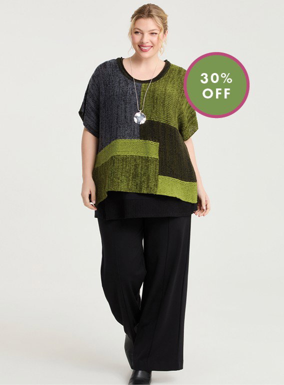 Colour Block Knit Jumper