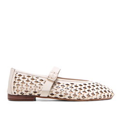 Lousca Off-White Leather Loafers