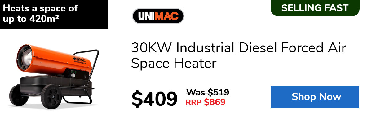 30KW Industrial Diesel Forced Air Space Heater