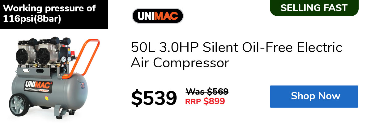 50L 3.0HP Silent Oil-Free Electric Air Compressor