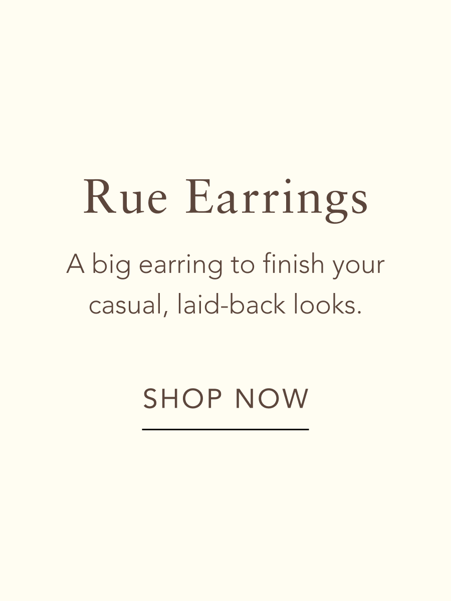 rue earrings silver