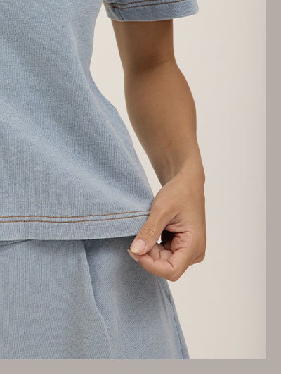 Emily Denim Terry Tee