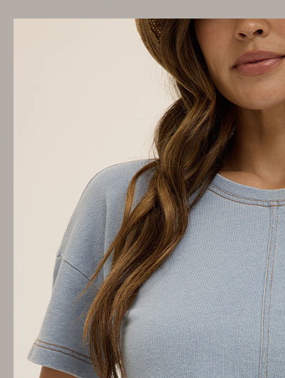 Emily Denim Terry Tee