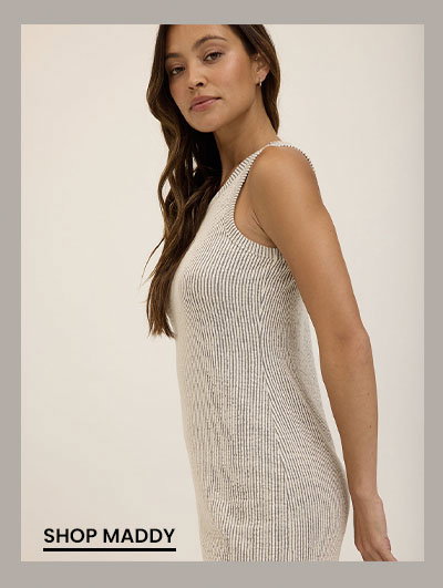 Maddy Stretch Seersucker Tank Midi Dress