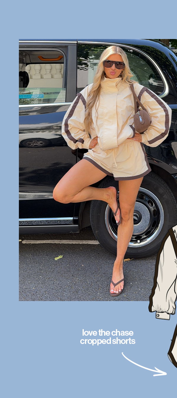 LOVE THE CHASE CROPPED SHORTS