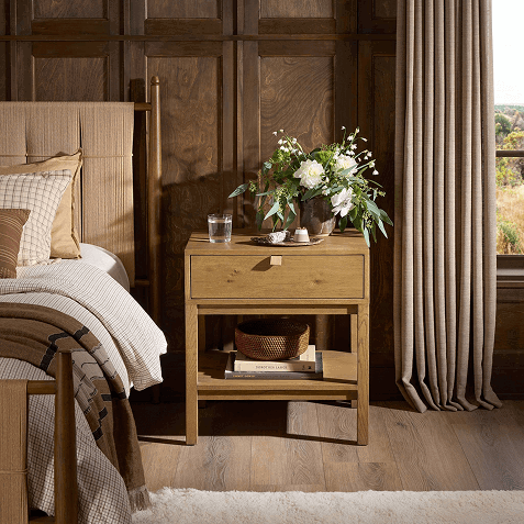 Tula Worn Oak Veneer Nightstand