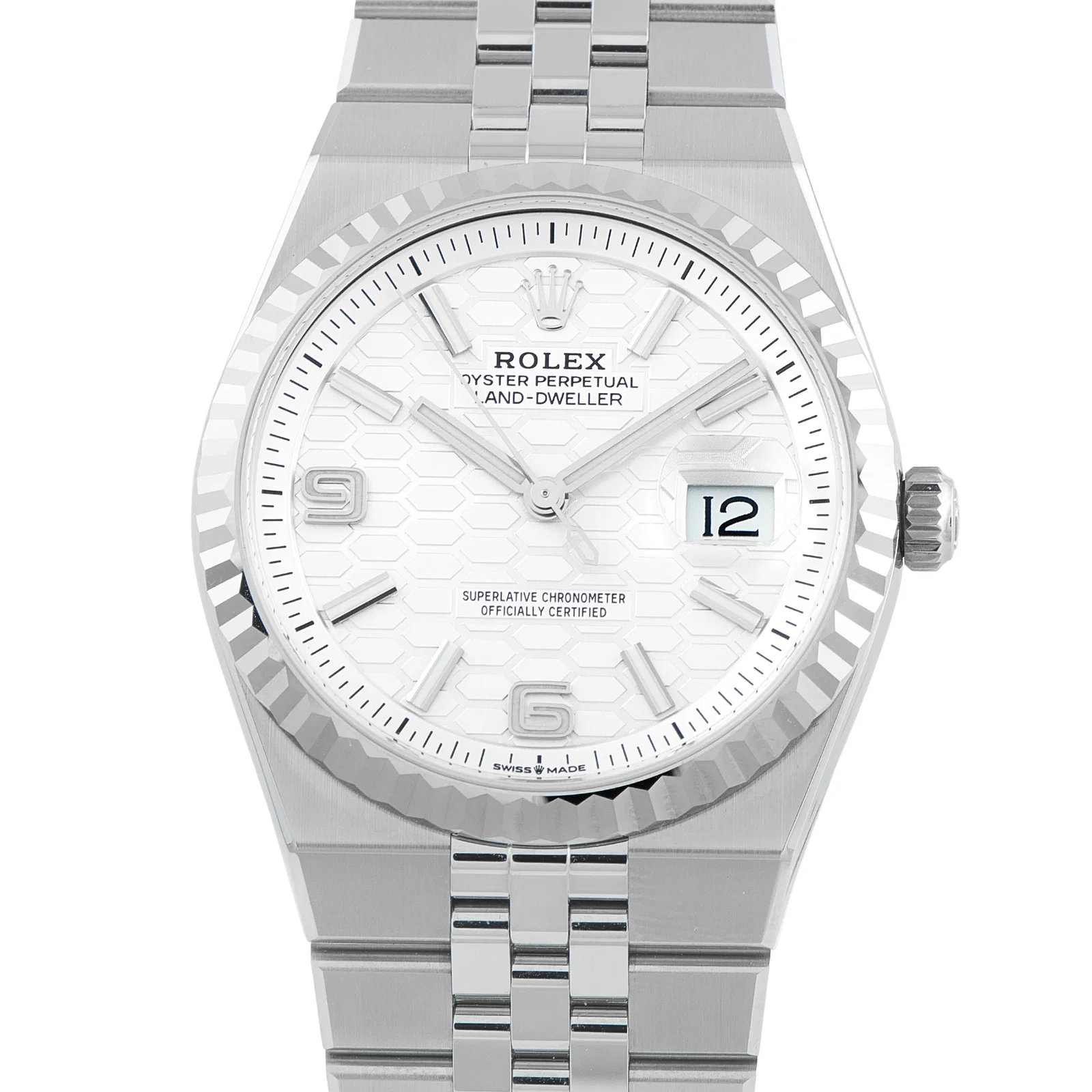 Rolex Land-Dweller 36 Steel Flat Jubilee Watch 127234