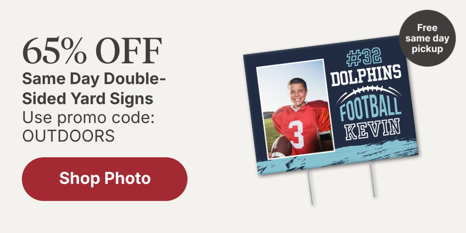 65% off Same Day Double-Sided Yard Signs