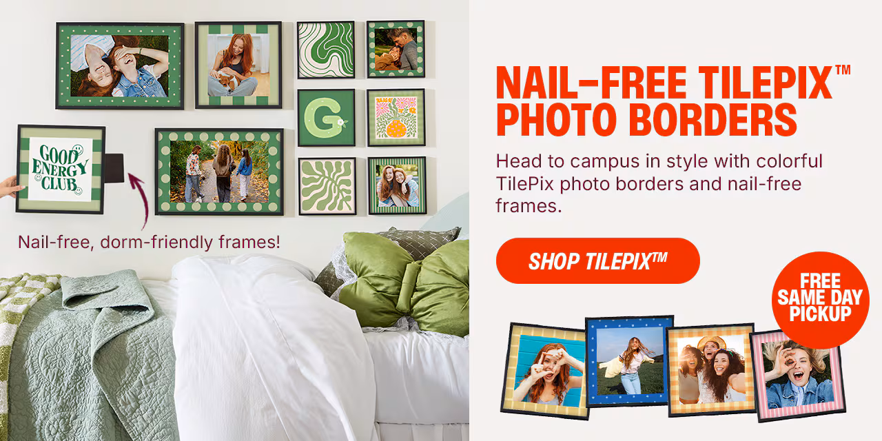 Nail-Free Tilepix Photo Borders