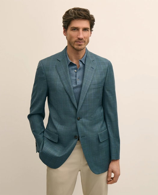 Image of Traditional Fit Wool Check Sport Coat