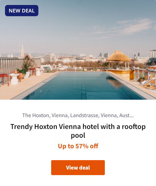 Trendy Hoxton Vienna hotel with a rooftop pool