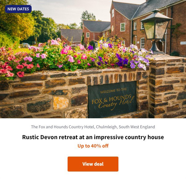 Rustic Devon retreat at an impressive country house