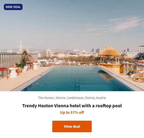Trendy Hoxton Vienna hotel with a rooftop pool