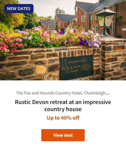 Rustic Devon retreat at an impressive country house