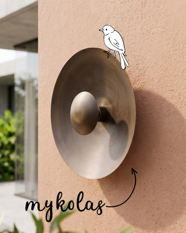 mykolas ip54 wall light in bronze