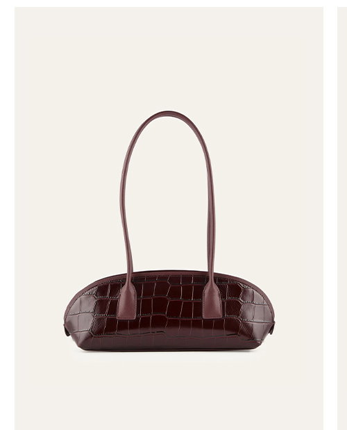 Rusty Mahogany Croc Bag