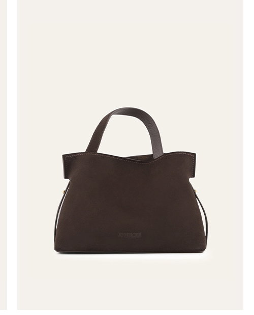 Mishi Choc Suede Bag
