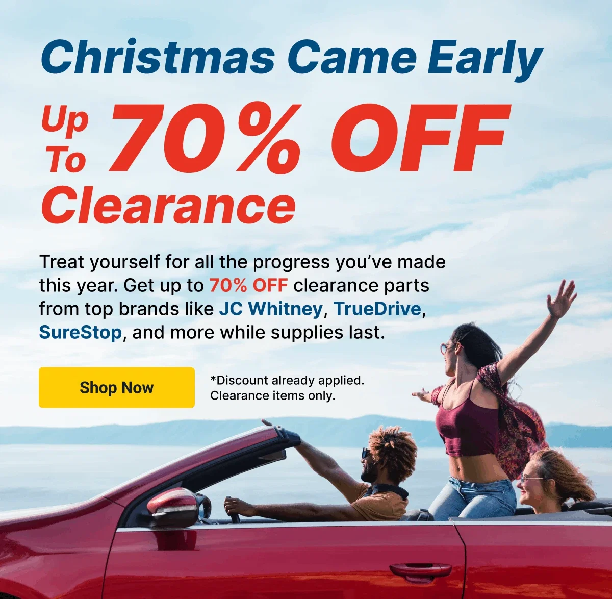 Christmas Came Early | Up To 70% OFF Clearance