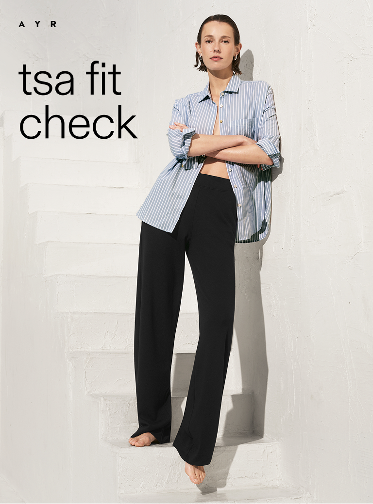 tsa fit check. the high hopes pant. shop now.