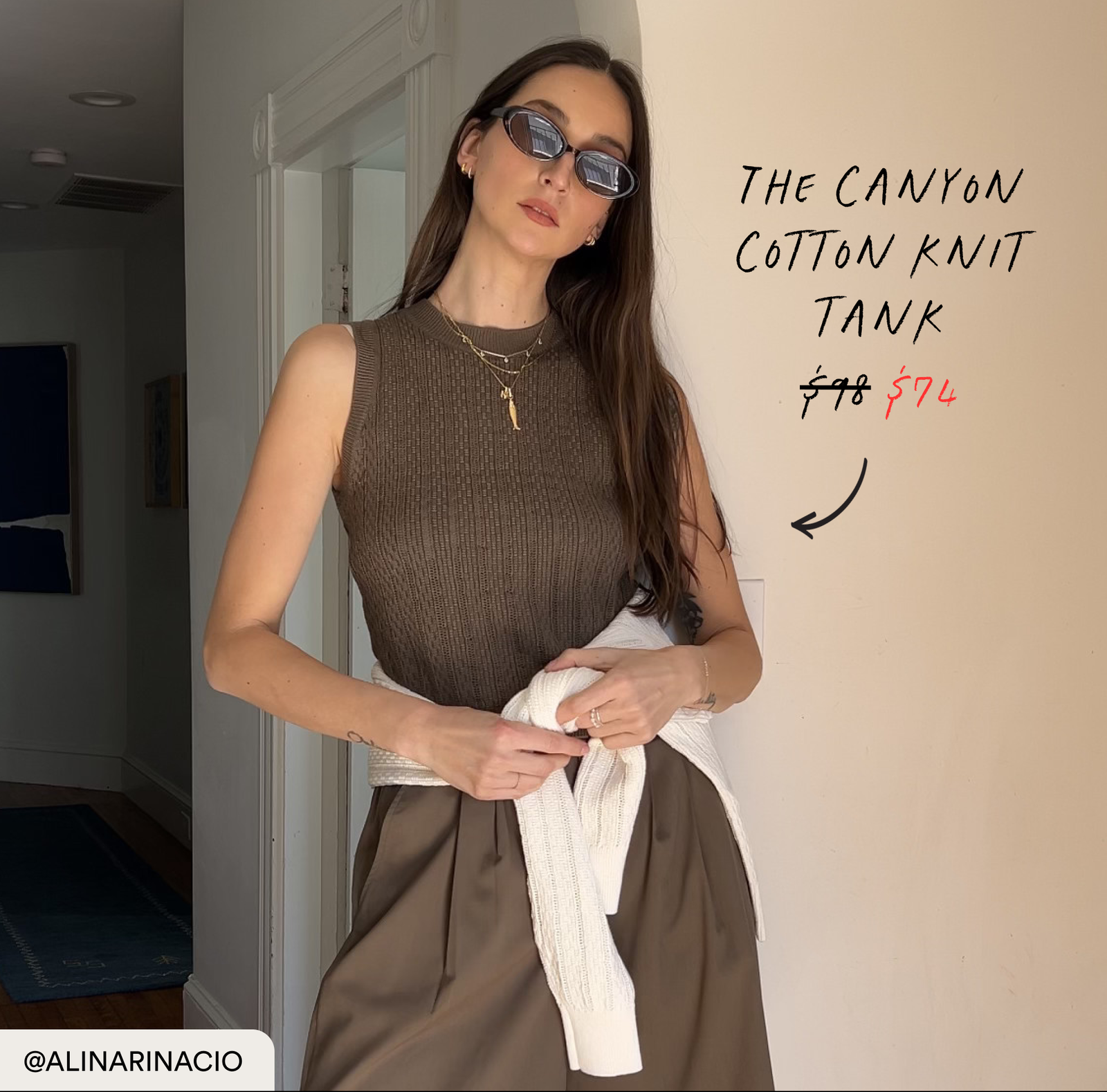 The Canyon Cotton Knit Tank 