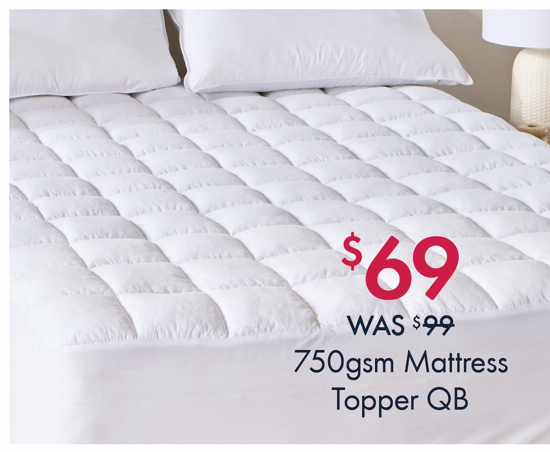 $69 750gsm Mattress Topper QB