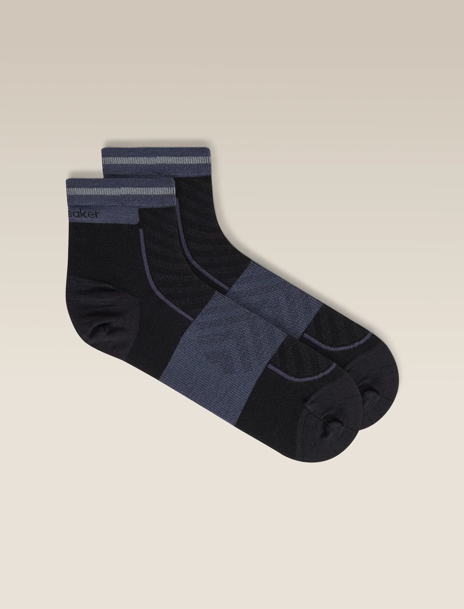 Women's Merino Blend Run+ Ultralight Mini Socks - Black/Graphite / M