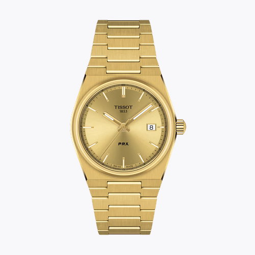 Tissot PRX 35mm Women's Gold Tone Bracelet Watch