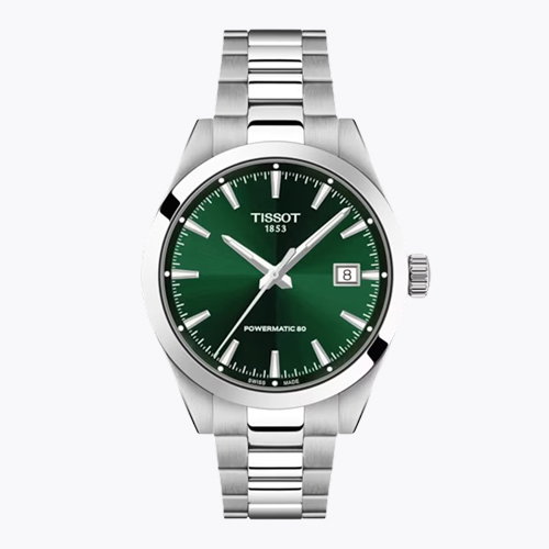 Tissot Gentleman 38mm Green Dial & Stainless Steel Bracelet Watch